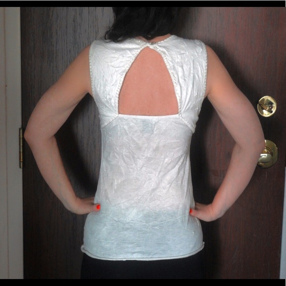 ARDEN B boho chic sleeveless crochet top open back - Picture 3 of 9